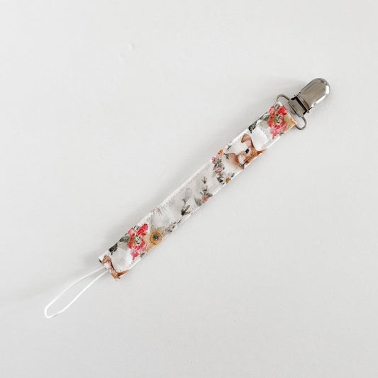 Cotton Pacifier Clip // Whimsical Bunny
