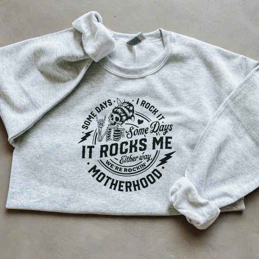 Rockin’ Motherhood Heavy Blend Fleece Sweatshirt
