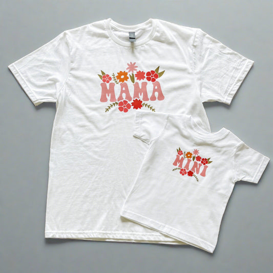 Floral MAMA + MINI Matching T-Shirts