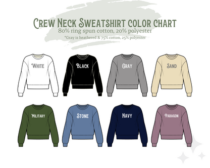 Custom Adult Unisex Crew Neck Sweatshirt