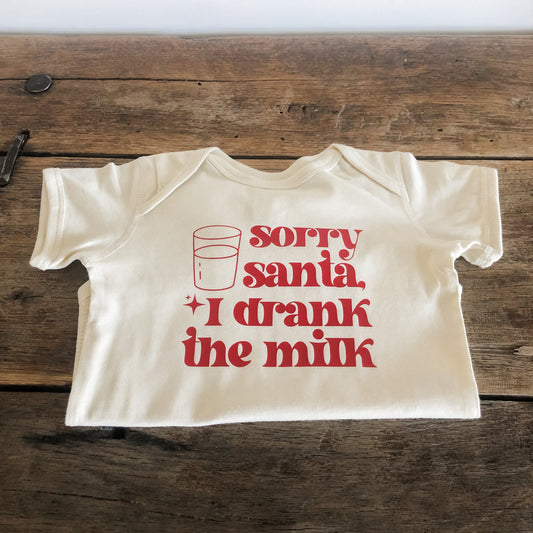 Natural Baby Onesie // Sorry, Santa