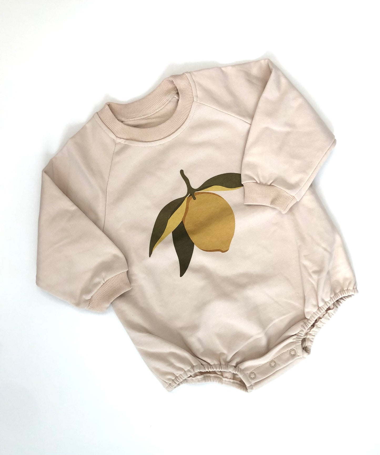 Lemon Baby Sweatshirt Romper