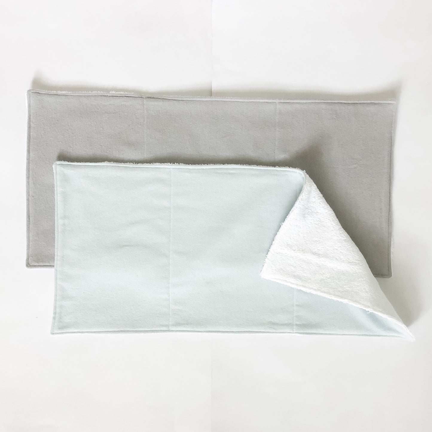 Burp Cloth // Baby Blue & Gray